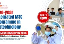 TERI School of Advanced Studies | Five-year Integrated Msc Programme in Biotechnology | Apply Online