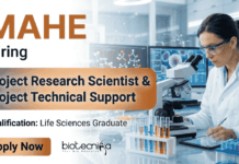 Research Jobs at MAHE Recruitment for Life Sciences Research | Earn upto: Rs. 67,000 + HRA MAHE recruitment opens research jobs in life sciences research under ICMR project