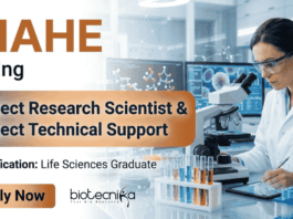 Research Jobs at MAHE Recruitment for Life Sciences Research | Earn upto: Rs. 67,000 + HRA MAHE recruitment opens research jobs in life sciences research under ICMR project