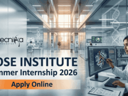 Bose Institute Summer Internship 2026 life science research internship for MSc students in India