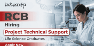 Govt Research Jobs 2026 at RCB | Life Science Graduates Apply Now Govt Research Jobs 2026 – RCB Technical Support Vacancy