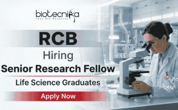 Research Jobs – RCB Recruitment 2026 SRF Vacancy | Life Science Graduates Apply Now Research Jobs RCB Recruitment 2026 SRF Vacancy for Life Science candidates