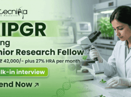 SRF Life Sciences Jobs 2026 at NIPGR | Attend Walk-In-Interview SRF Jobs NIPGR Recruitment 2026 Research Jobs Walk-in Delhi
