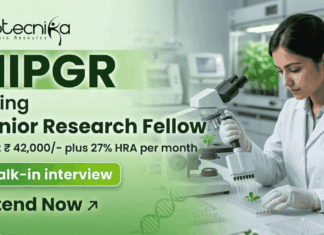 SRF Life Sciences Jobs 2026 at NIPGR | Attend Walk-In-Interview SRF Jobs NIPGR Recruitment 2026 Research Jobs Walk-in Delhi