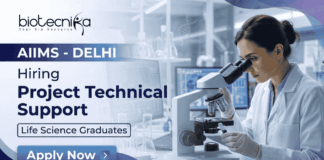 Scientist Job 2026 at AIIMS New Delhi | Biology & Life Sciences Apply Now Scientist Job AIIMS Recruitment 2026 Biotechnology Job Delhi