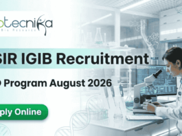 PhD in life sciences announcement under IGIB PhD Program and csir igib recruitment 2026
