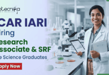ICAR-IARI Recruitment 2026 | Research Job for Life Sciences Students | Apply Now ICAR IARI Recruitment 2026 Research Job Life Sciences RA SRF Vacancy New Delhi