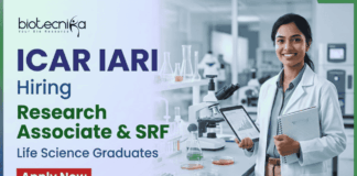 ICAR-IARI Recruitment 2026 | Research Job for Life Sciences Students | Apply Now ICAR IARI Recruitment 2026 Research Job Life Sciences RA SRF Vacancy New Delhi
