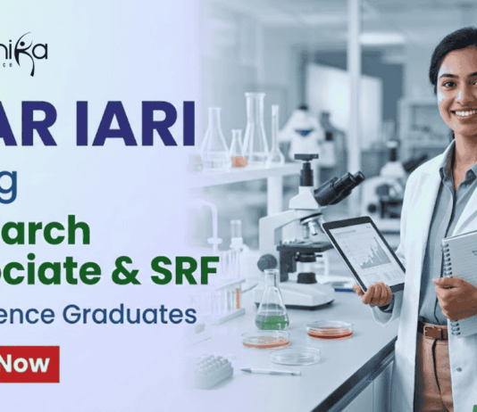 ICAR IARI Recruitment 2026 Research Job Life Sciences RA SRF Vacancy New Delhi