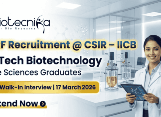 JRF Recruitment 2026 – CSIR IICB Biotechnology Jobs | Attend The Walk-In Interview CSIR IICB JRF recruitment 2026 biotechnology jobs walk-in interview