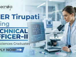 IISER Tirupati Recruitment for Research Jobs 2026 | Agricultural Sciences jobs Apply Now IISER Tirupati recruitment research jobs Technical Officer biotechnology life science