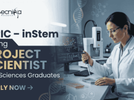 inStem Recruitment 2026 for Project Scientist Jobs in Life Science Research | Apply Now inStem recruitment scientist jobs stem cell life science research Bangalore