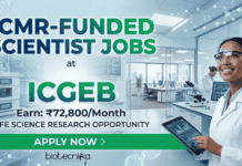 ICMR-Funded Scientist Jobs | Life Science Research Opportunity at ICGEB | Earn: ₹ 72,800 pm | Apply Now