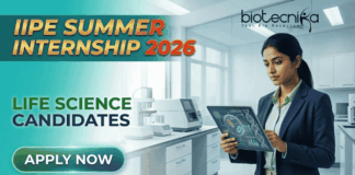 IIPE Summer Internship 2026 | Life Science Internships | Apply Now IIPE Summer Internship 2026 – Life Science Internship & STEM internships for pre-final year students at Visakhapatnam