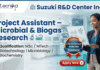 Life Science Jobs for Freshers | Suzuki R&D Center India Hiring for Project Assistant Role | Apply Now Life Science Jobs for Freshers at Suzuki R&D Center India Project Assistant microbial research job