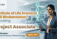 ILS Bhubaneswar Project Associate Jobs 2026 – Life Science Walk-in Opportunity Project Associate Jobs at ILS Bhubaneswar for Life Science Jobs