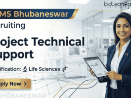 AIIMS Bhubaneswar Recruitment announces Research Jobs in Life Science Research
