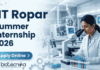 IIT Ropar Summer Internship 2026 – Research Internship Opportunity | Apply Online IIT Ropar Summer Internship 2026 – Apply for Research Internship