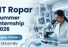 IIT Ropar Summer Internship 2026 – Research Internship Opportunity | Apply Online IIT Ropar Summer Internship 2026 – Apply for Research Internship