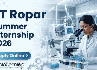 IIT Ropar Summer Internship 2026 – Biomedical Research Internship Opportunity | Apply Online IIT Ropar Summer Internship 2026 – Apply for Research Internship