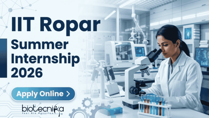 IIT Ropar Summer Internship 2026 – Apply for Research Internship IIT Ropar Summer Internship 2026 – Apply for Research Internship