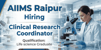 Clinical Research Coordinator Jobs at AIIMS Raipur Recruitment for Life Science Jobs