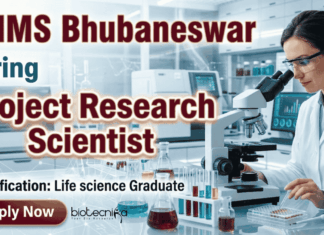 Research Scientist Jobs at AIIMS Bhubaneswar Recruitment 2026 | Life Science Jobs Apply Now Research Scientist Jobs at AIIMS Bhubaneswar Recruitment for Life Science Jobs