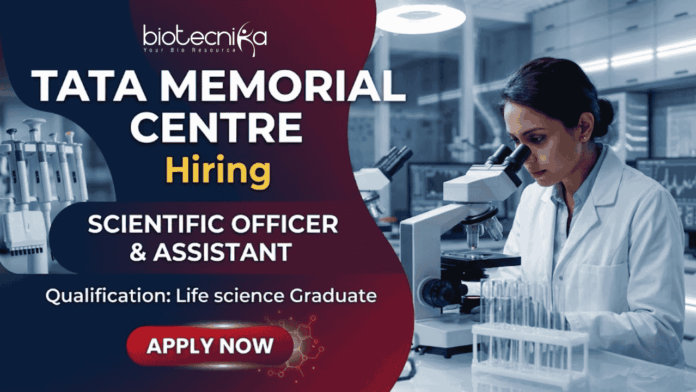 Research Jobs at Tata Memorial Centre under TMC Recruitment for Life Science Jobs Research Jobs at Tata Memorial Centre under TMC Recruitment for Life Science Jobs