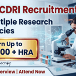 Life Science Research Jobs at CSIR-CDRI | Walk-in | Earn Up to ₹31,000 + HRA CDRI Recruitment 2026: Walk-in for Life Science Research Jobs in Lucknow