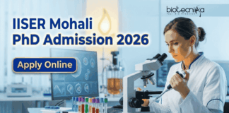 IISER Mohali PhD Admission 2026 for Biological Sciences & Research Programs | Apply Online Now IISER Mohali PhD Admission 2026 now open for Biological Sciences and interdisciplinary research programs