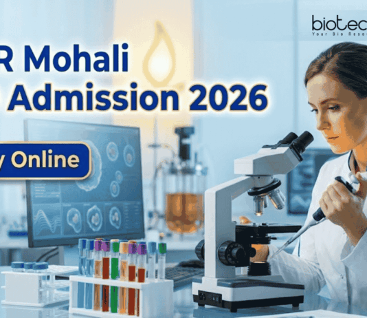 IISER Mohali PhD Admission 2026 for Biological Sciences & Research Programs | Apply Online Now IISER Mohali PhD Admission 2026 now open for Biological Sciences and interdisciplinary research programs