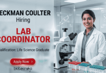 Life science jobs at Beckman Coulter careers | Lab coordinator job Bangalore