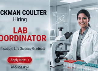 Life Science Jobs at Beckman Coulter Careers – Lab Coordinator Job | Apply Now Life science jobs at Beckman Coulter careers | Lab coordinator job Bangalore