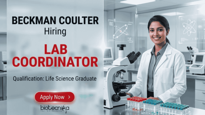 Life science jobs at Beckman Coulter careers | Lab coordinator job Bangalore Life science jobs at Beckman Coulter careers | Lab coordinator job Bangalore