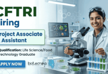 Research Jobs open under CFTRI recruitment for Food Technology jobs – Apply Now
