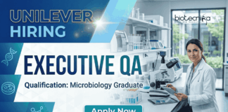 Microbiology Jobs at Unilever | QA Jobs Opportunity | Apply Now Unilever Jobs for Executive QA | Microbiology Jobs Opportunity