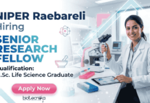 SRF Jobs at NIPER Raebareli Recruitment | Life Science Research Opportunity | Apply Now SRF Jobs open at NIPER Raebareli Recruitment for Life Science Research candidates