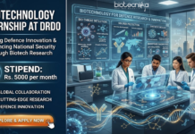 Biotechnology Internship at DRDO-INMAS. Undergraduate & Postgraduate Biotech Candidates, Apply Now. Earn a Stipend of ₹ 5000 per month.