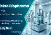 Freshers Life Science Jobs at Vickro Biopharma | BSc/ MSc Male Candidates Apply Now for Production Executive Role Apply for Production Executive Jobs at Vickro Biopharma. Explore Life Sciences Jobs in Hyderabad for Freshers in Biotech Manufacturing Roles.