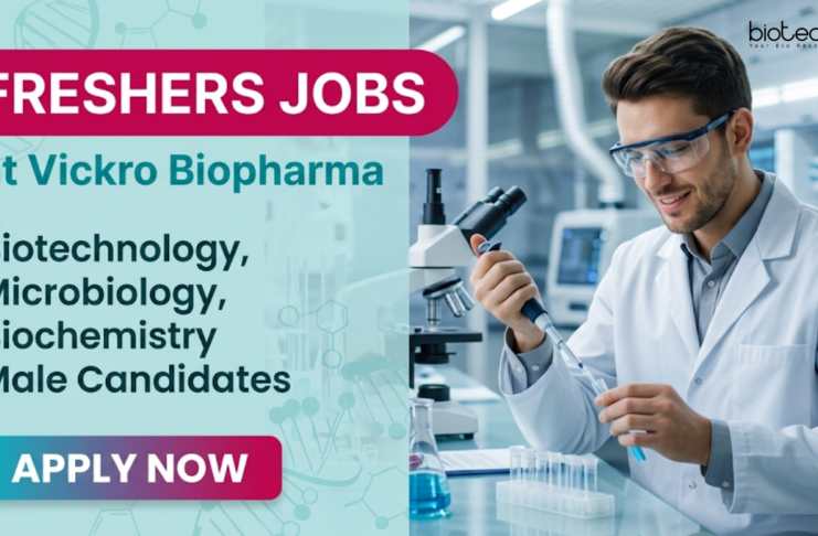 Quality Assurance Jobs for Freshers at Vickro Biopharma | BSc/ MSc Male Candidates Can Apply Apply for Freshers Quality Assurance Jobs at Vickro Biopharma. BSc/ MSc Male Candidates Start your Career in Life Sciences in Hyderabad.