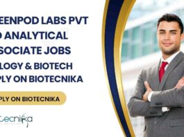 MSc Biology Analytical Associate Jobs at GreenPod Labs Pvt Ltd
