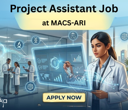 Project Assistant Job at MACS-Agharkar Research Institute. Life Science Candidates, Apply Now. Job Opportunity in Pune.