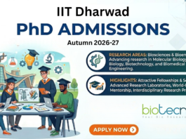 PhD Admissions at IIT Dharwad. Biosciences and Bioengineering Candidates, Apply Now. Life Sciences PhD Roles in Cancer & Infectious Disease.