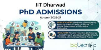PhD Admissions at IIT Dharwad. Biosciences and Bioengineering Candidates, Apply Now. Life Sciences PhD Roles in Cancer & Infectious Disease.