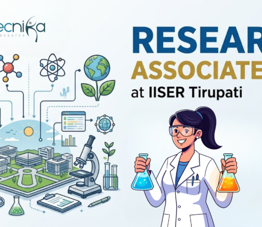 Research Associate Job at IISER Tirupati. Life Sciences Candidates, Apply Now. Research Opportunity in Muscle Aging & Mitochondria.