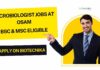 BSc & MSc Microbiologist Vacancies at Osam - Apply on Biotecnika