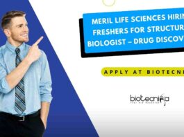 Freshers Computational Biology Jobs | Freshers Bioinformatics Jobs | Freshers Jobs at Meril