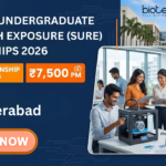 Summer Internship 2026 at IIT Hyderabad. Biology Candidates, Apply Now for the 250 Internship Slots & Earn ₹7,500 per month.