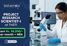 Scientist Job at BRIC-THSTI. Post-graduate Life Sciences Candidates, Apply Now and Earn Rs. 56,000/- per month.