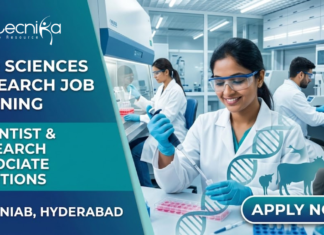 Life Sciences Research Job at NIAB (National Institute of Animal Biotechnology). Apply Now & Earn Upto ₹56,000.